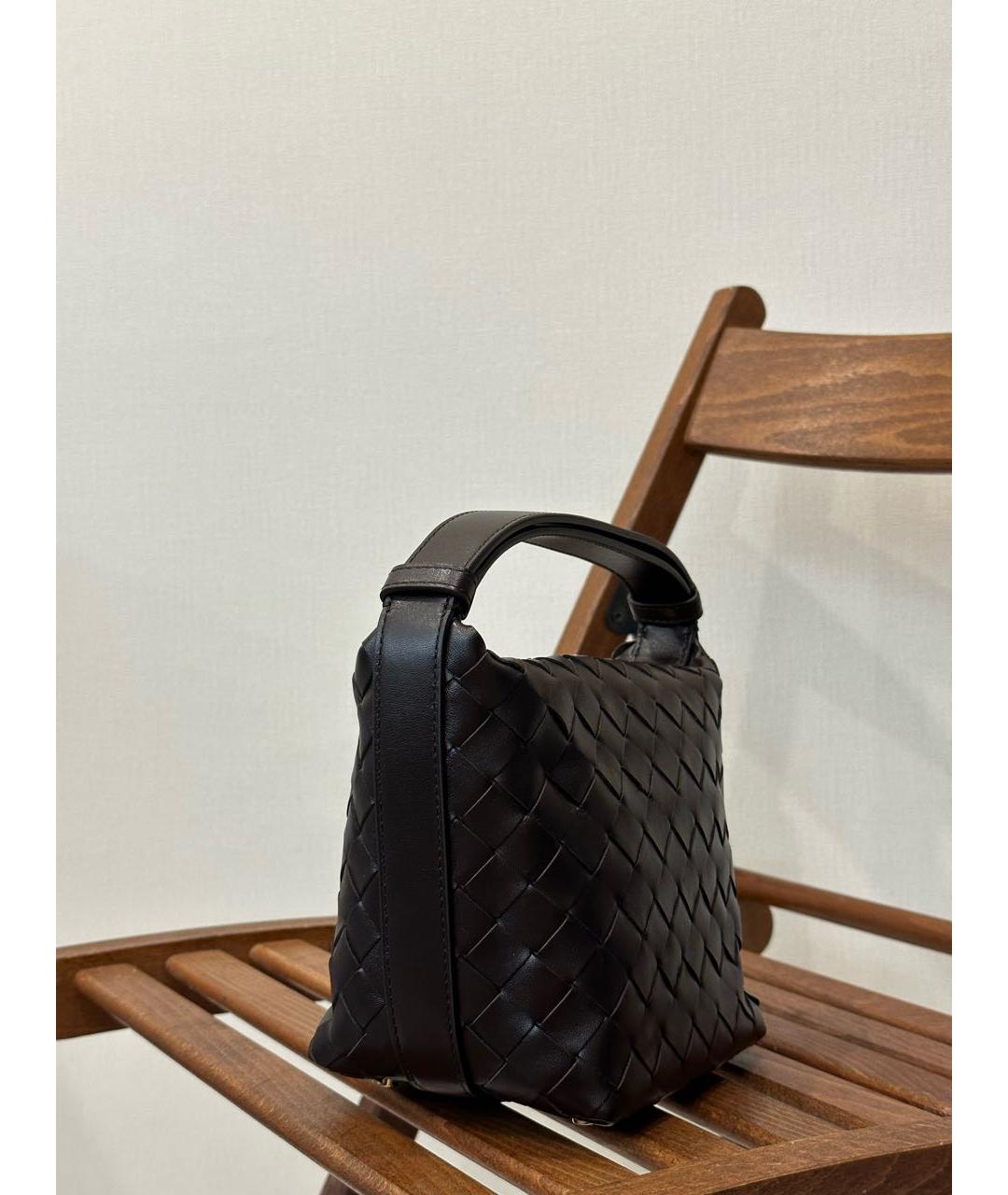 BOTTEGA VENETA Коричневая кожаная сумка тоут, фото 3