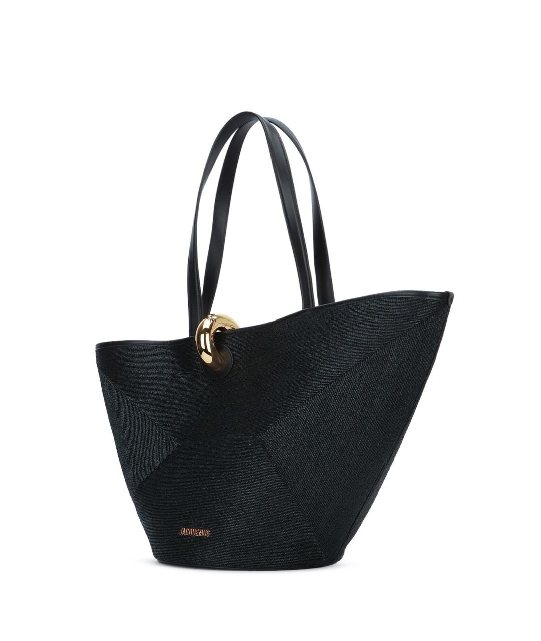 JACQUEMUS Черная сумка тоут, фото 2