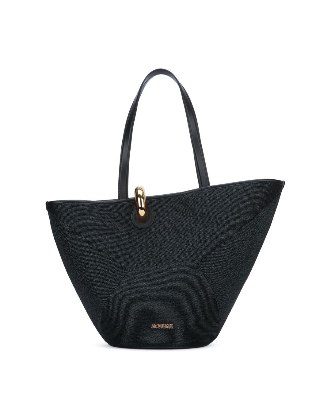 JACQUEMUS Черная сумка тоут, фото 1
