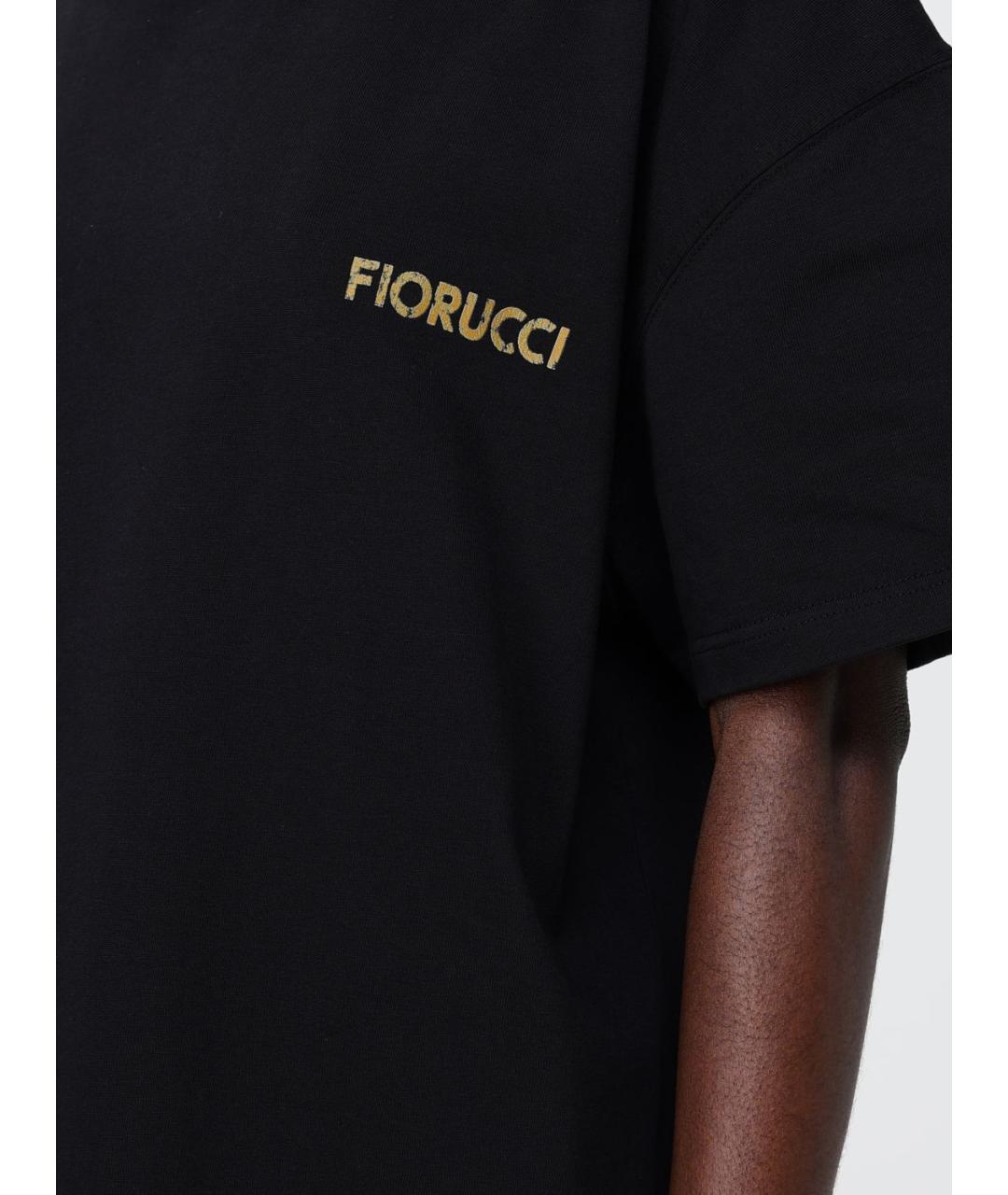 FIORUCCI Черное хлопковое повседневное платье, фото 3