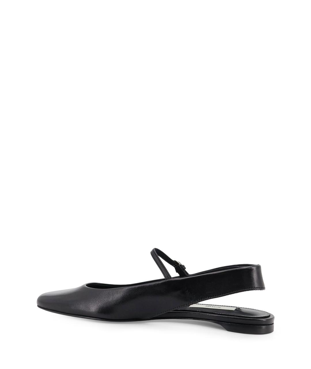 TOTEME Черные кожаные балетки, фото 3