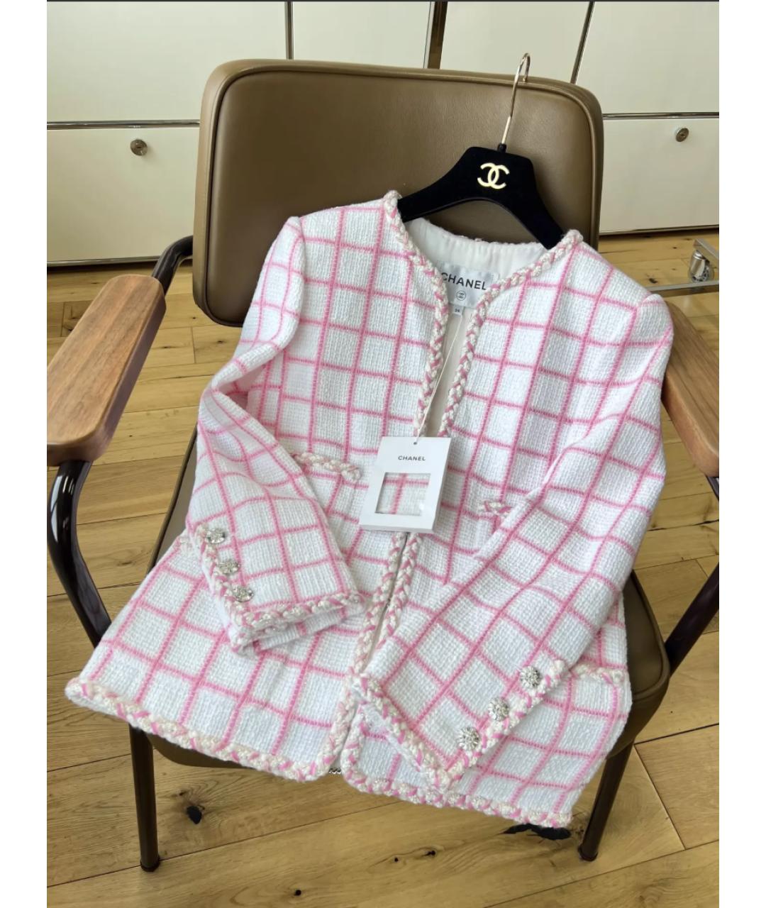 CHANEL Розовый жакет/пиджак, фото 5