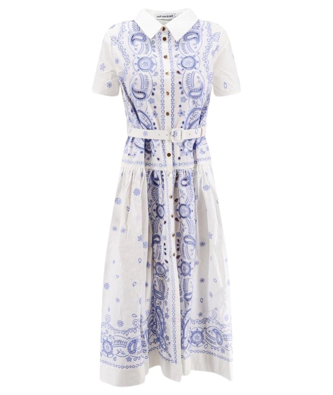 SELF-PORTRAIT Мульти хлопковое повседневное платье, фото 1