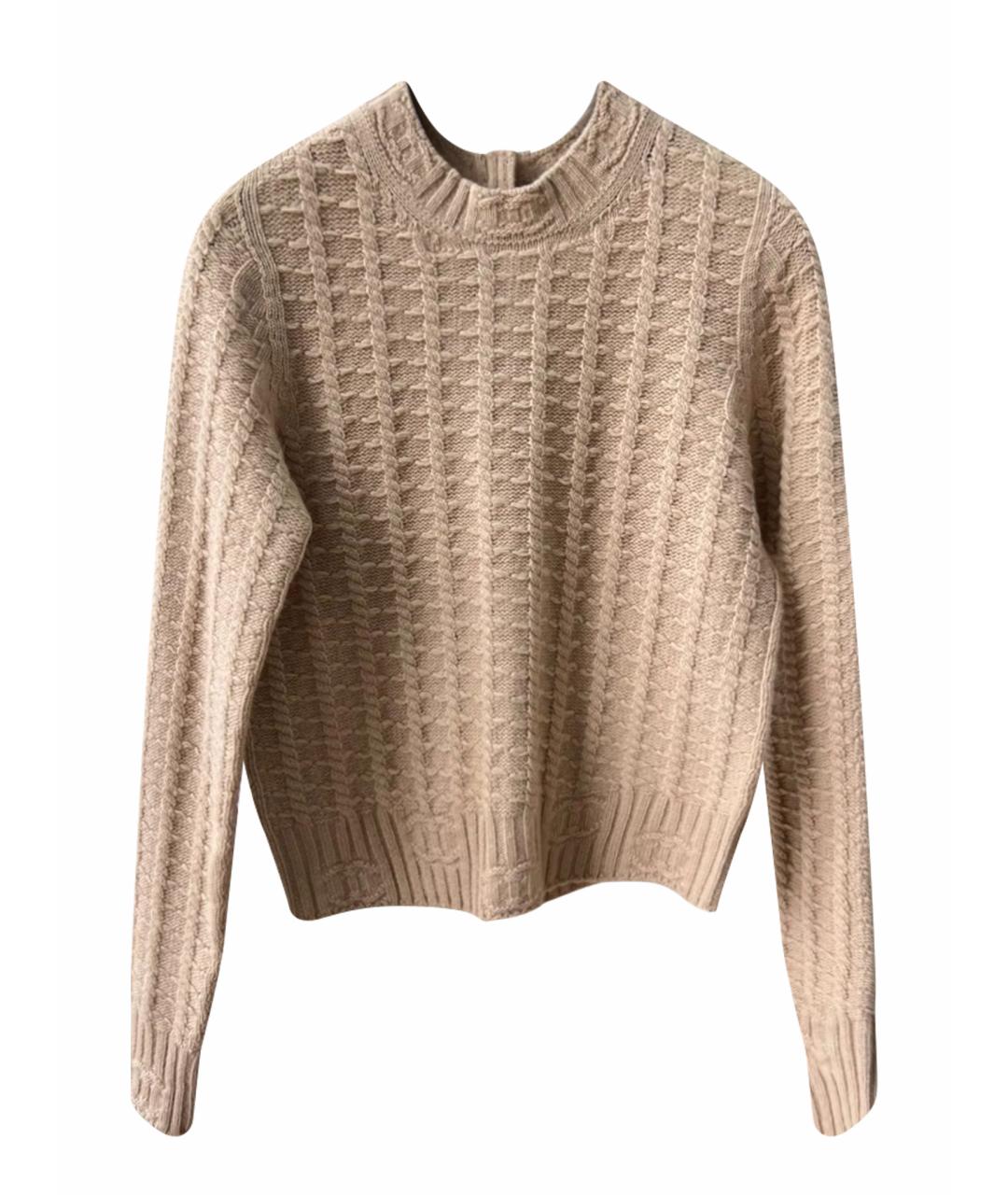 CHANEL Бежевый кашемировый джемпер / свитер, фото 1