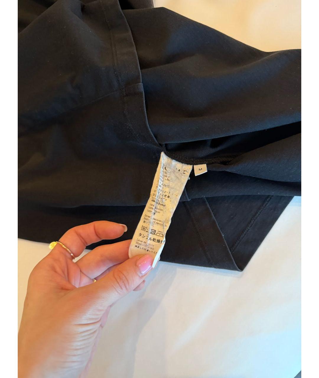 LOEWE Черная хлопковая футболка, фото 8