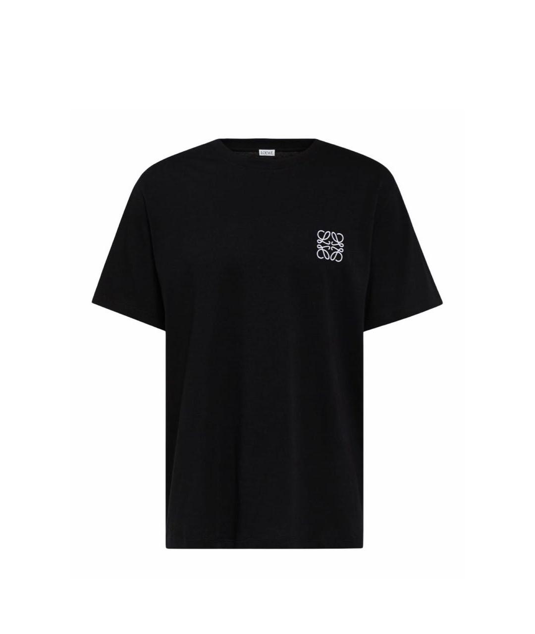 LOEWE Черная хлопковая футболка, фото 9