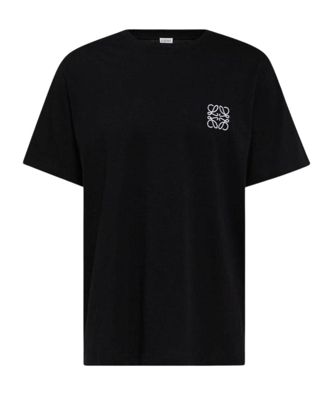 LOEWE Черная хлопковая футболка, фото 1