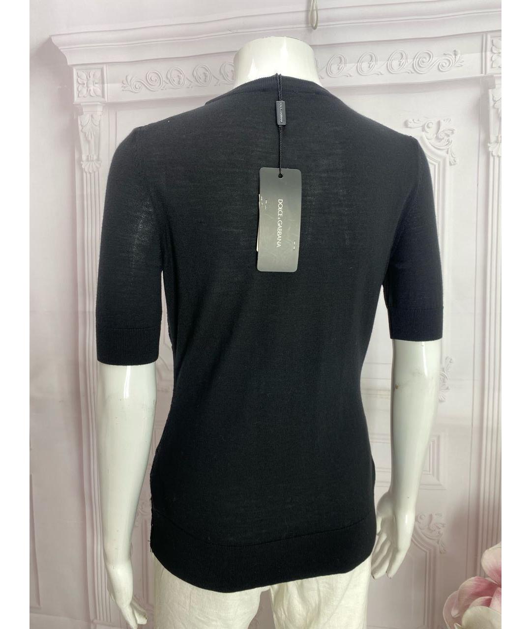 DOLCE&GABBANA Черный шерстяной кардиган, фото 6