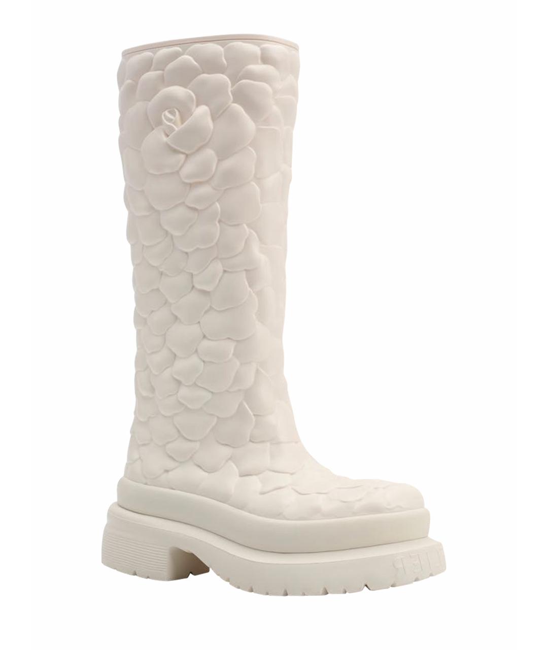 VALENTINO Белые резиновые сапоги, фото 1