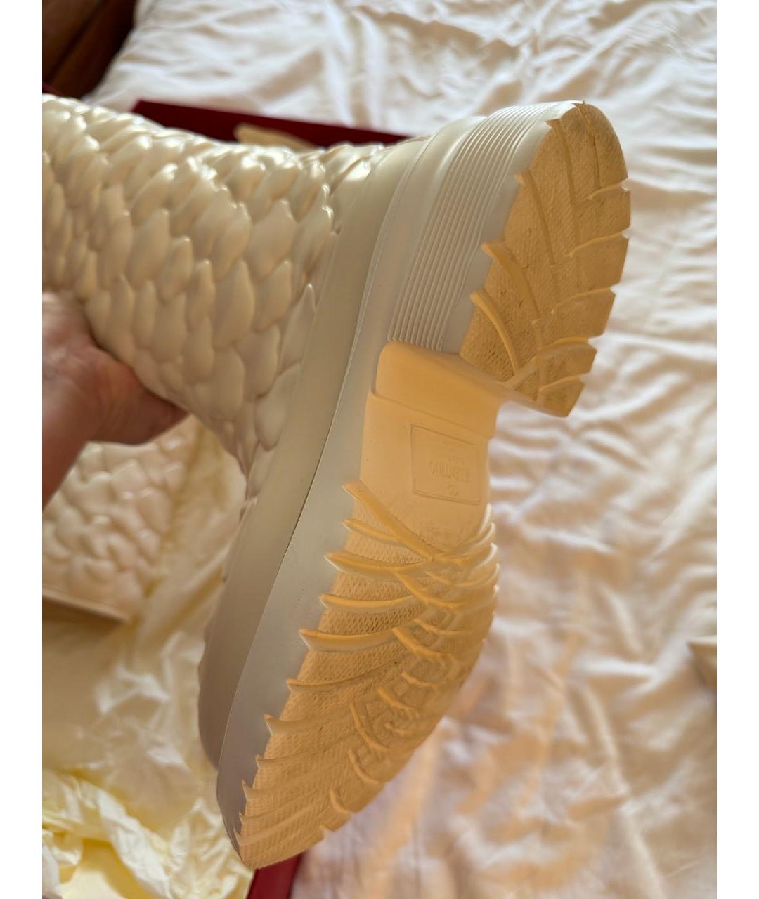 VALENTINO Белые резиновые сапоги, фото 3