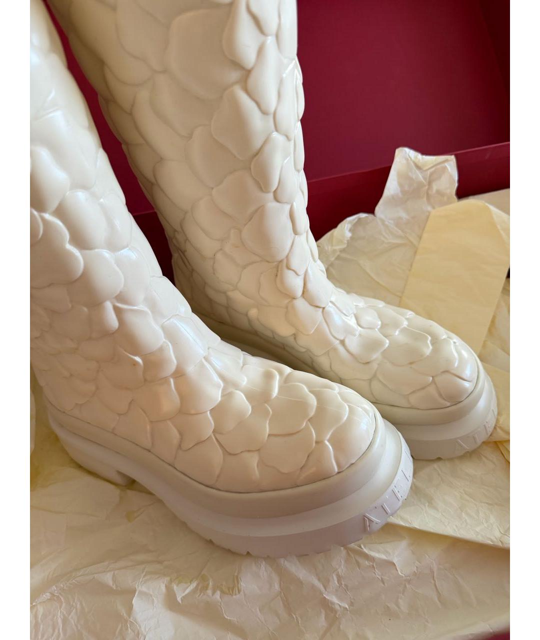 VALENTINO Белые резиновые сапоги, фото 2