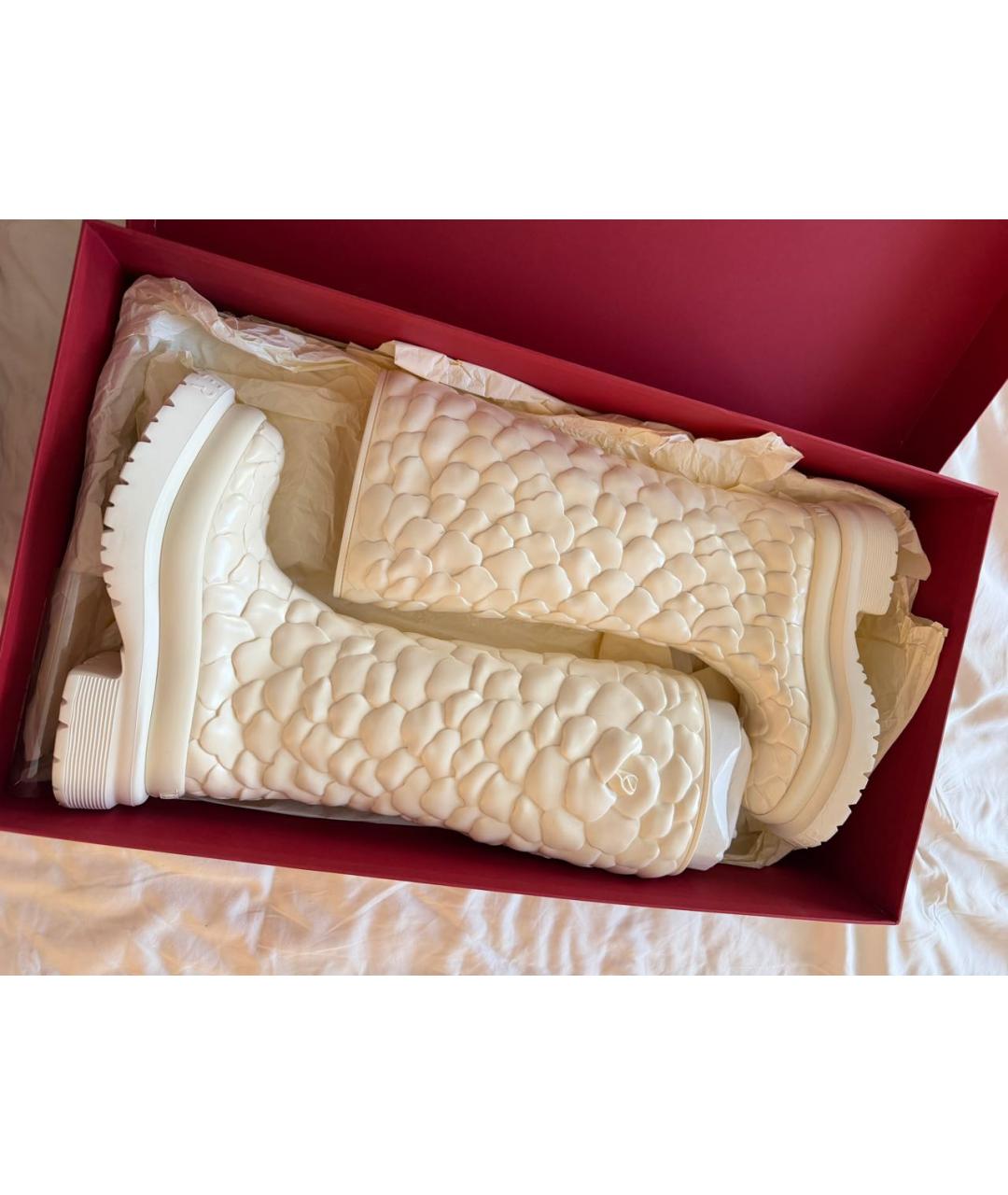 VALENTINO Белые резиновые сапоги, фото 4