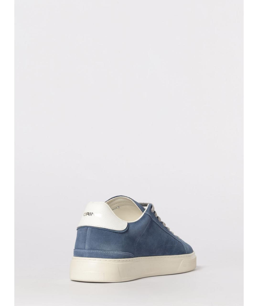 CRIME LONDON Синие замшевые низкие кроссовки / кеды, фото 3