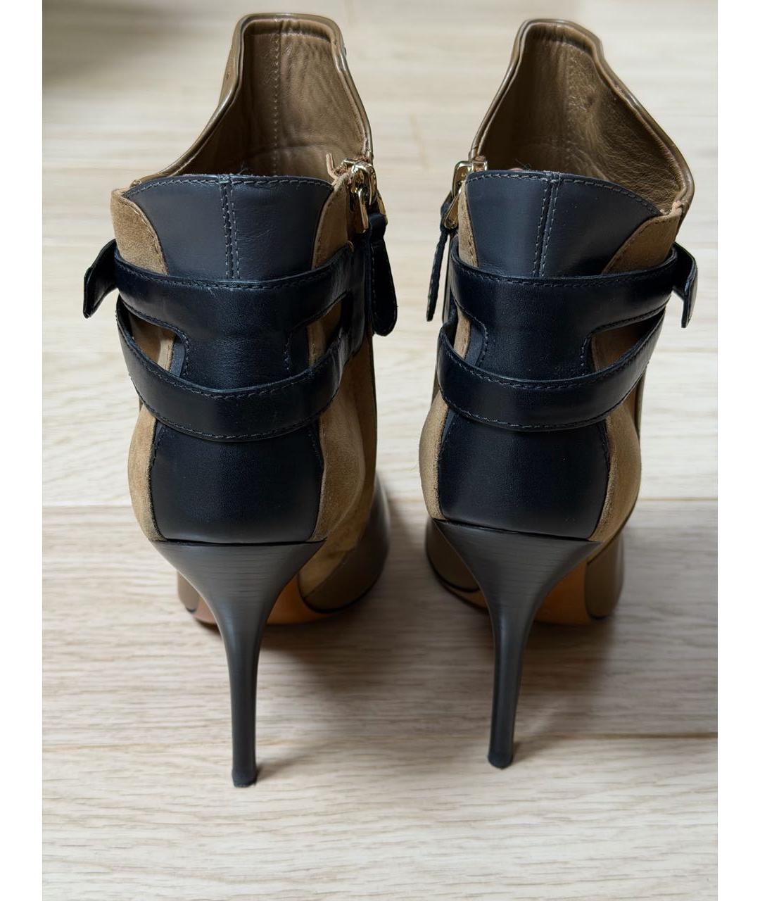 BALLY Горчичные кожаные ботильоны, фото 2