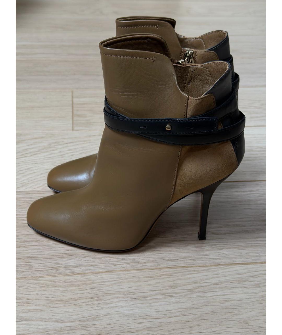 BALLY Горчичные кожаные ботильоны, фото 3