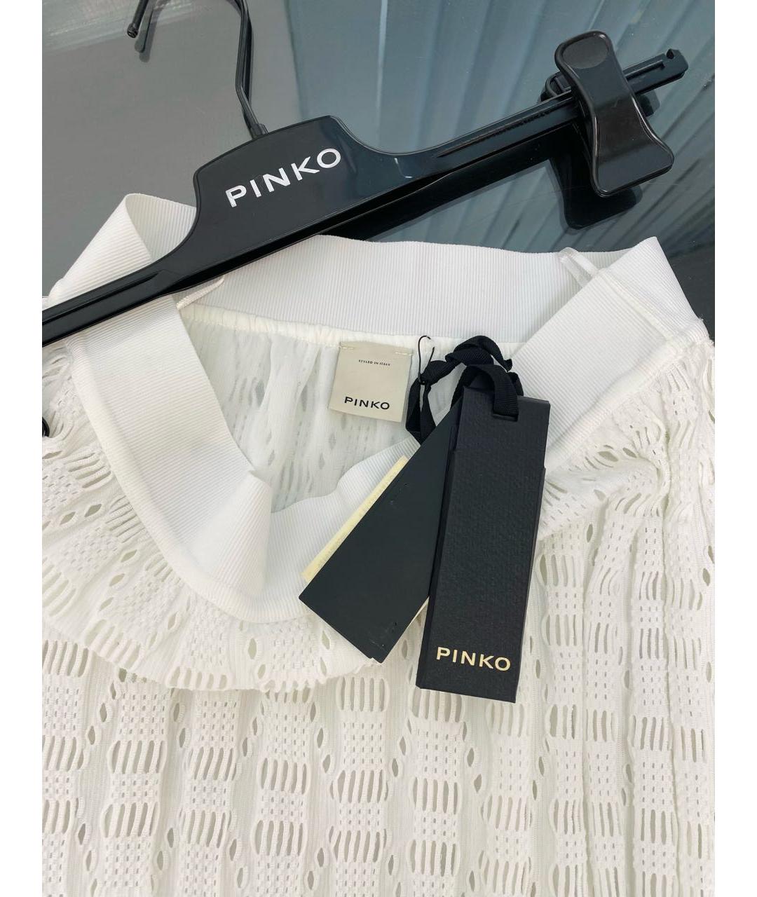 PINKO Белая хлопковая юбка макси, фото 3