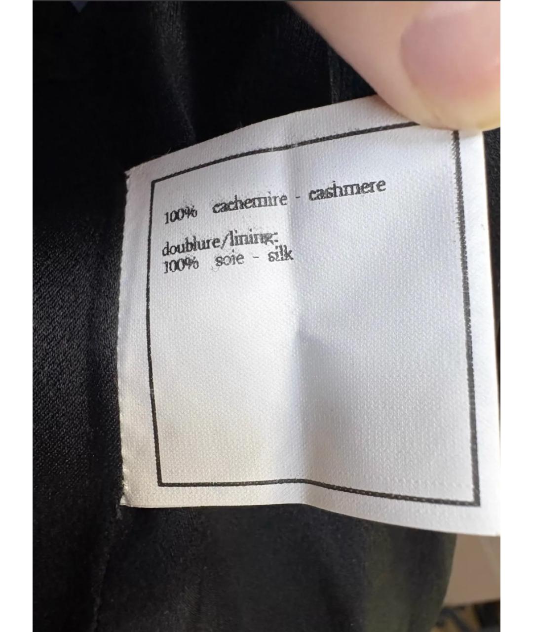CHANEL Черное кашемировое пальто, фото 9