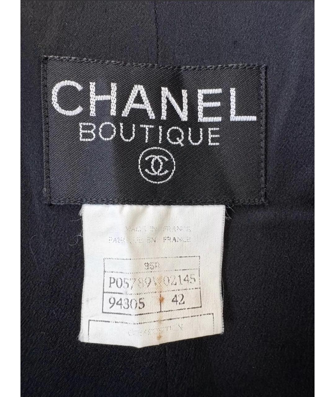 CHANEL Черное кашемировое пальто, фото 7