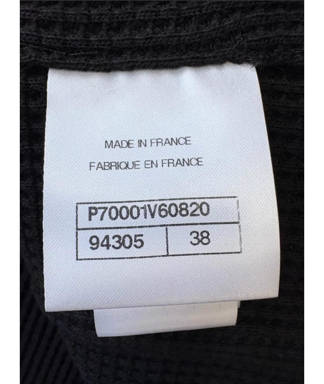 CHANEL Черная хлопковая куртка, фото 6