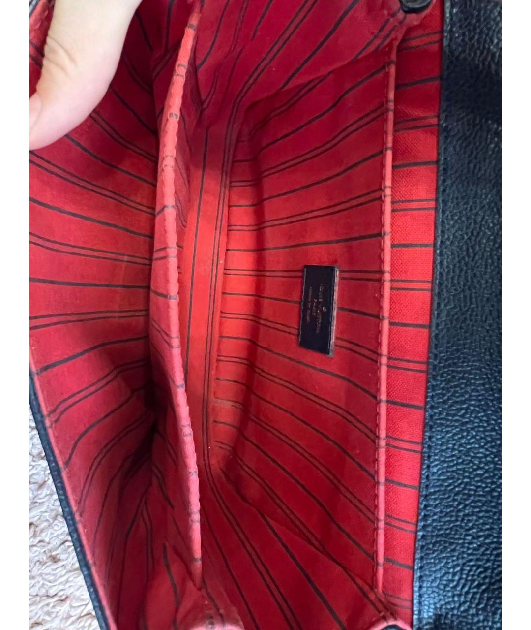 LOUIS VUITTON Темно-синяя кожаная сумка через плечо, фото 8