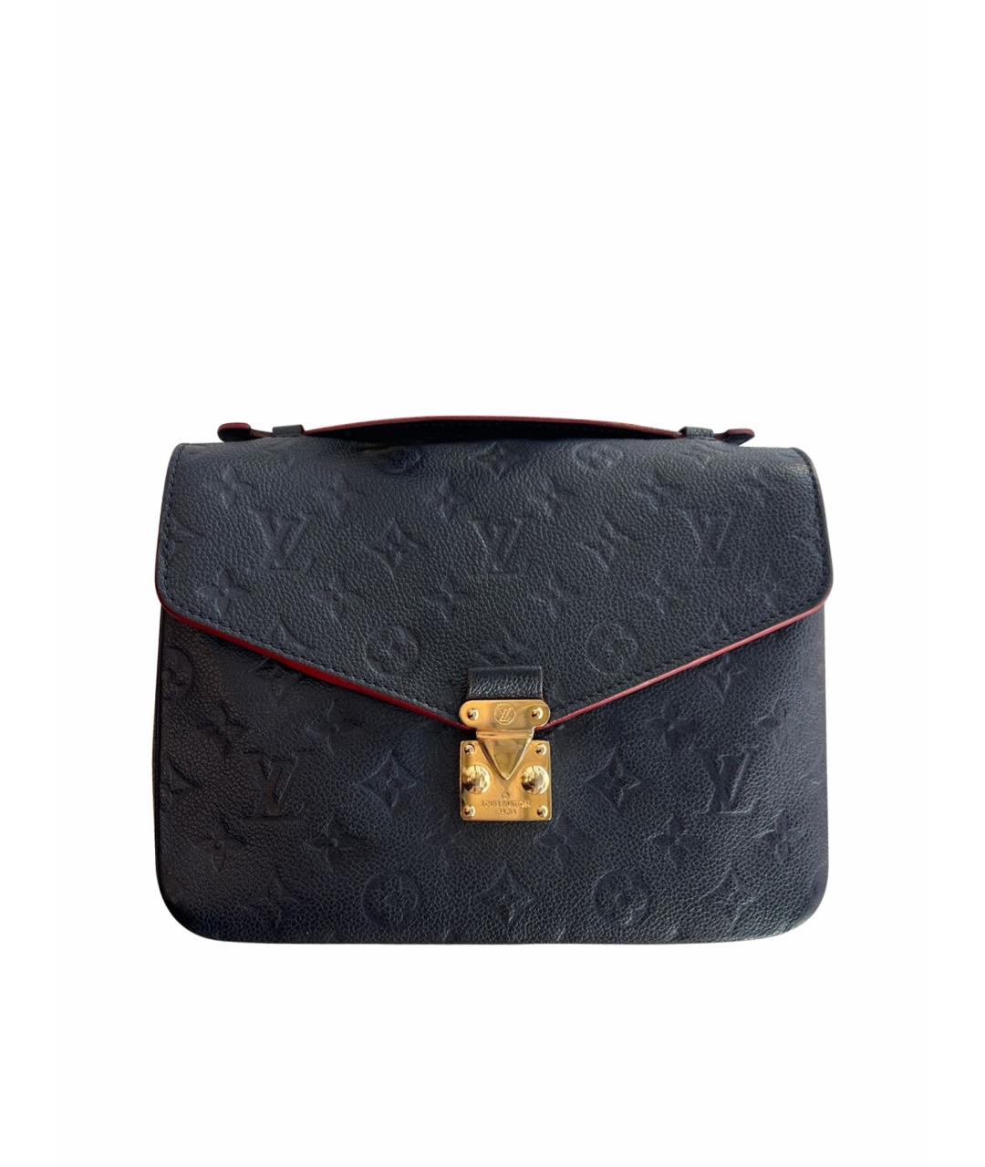 LOUIS VUITTON Темно-синяя кожаная сумка через плечо, фото 1