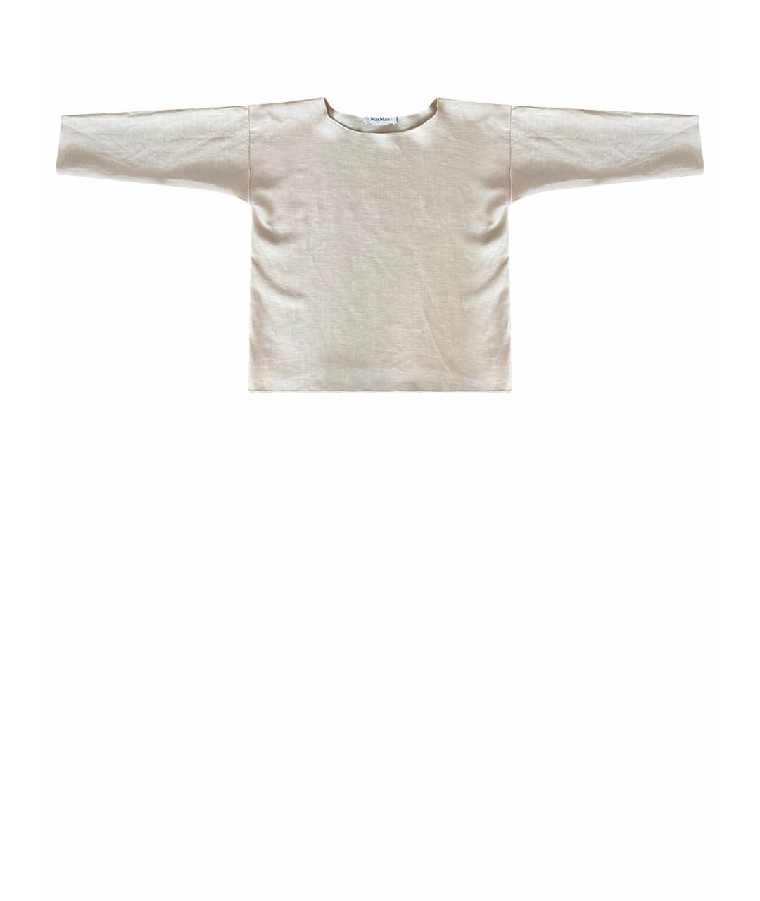 MAX MARA Бежевый льняной костюм с юбками, фото 1