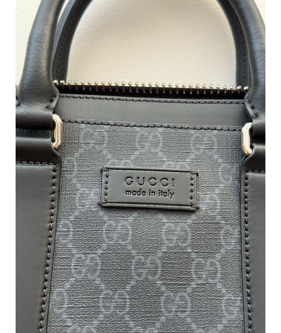 GUCCI Серый портфель, фото 5