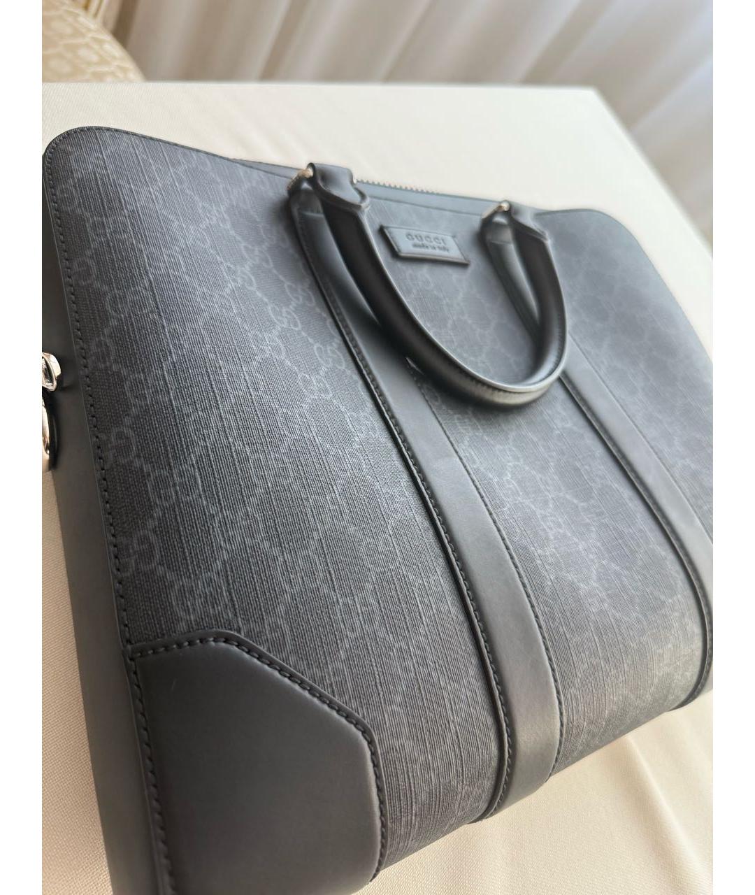 GUCCI Серый портфель, фото 2