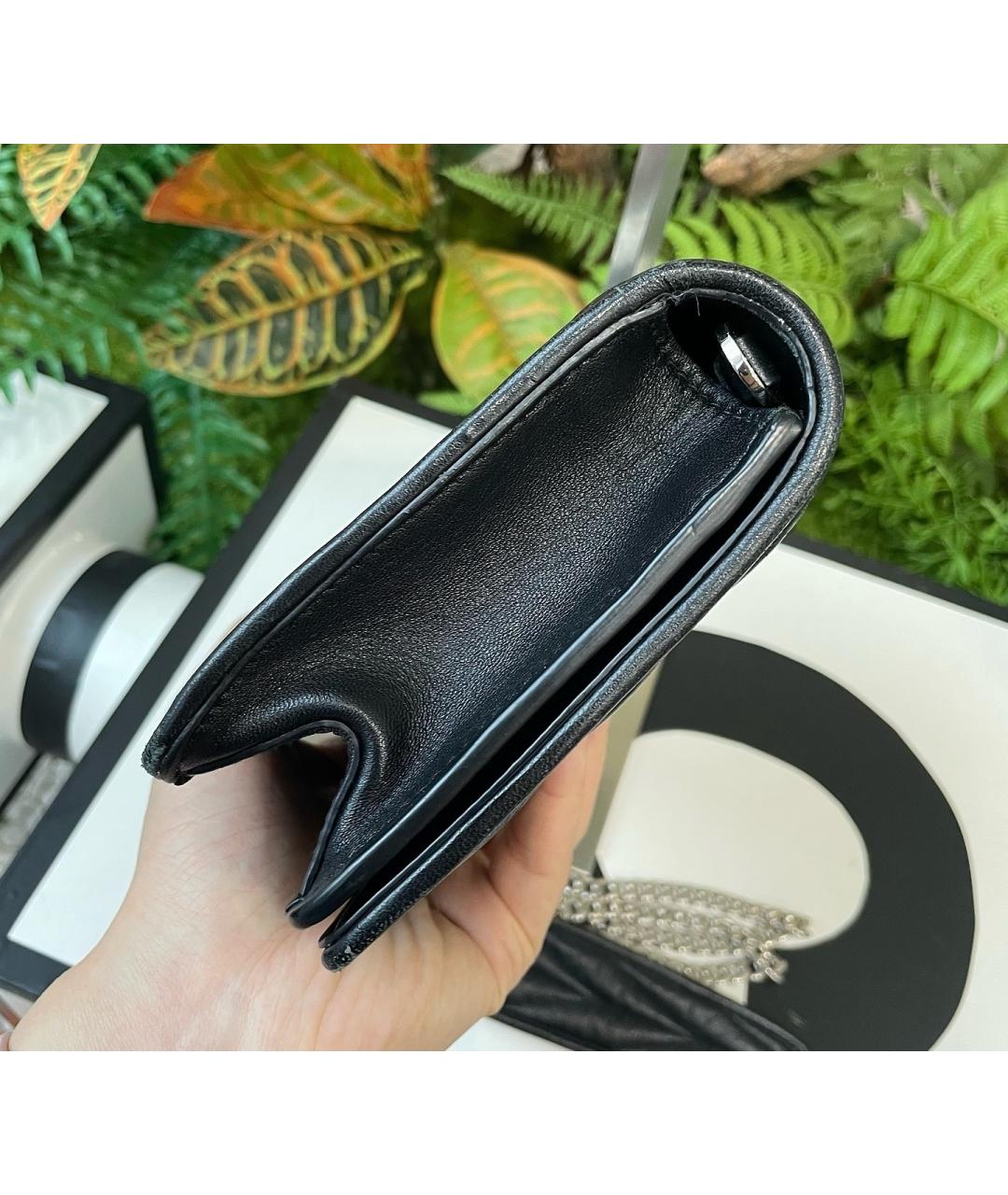 MIU MIU Черная кожаная сумка через плечо, фото 4