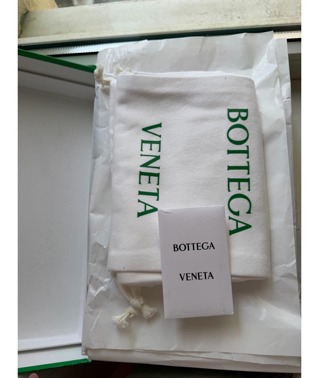 BOTTEGA VENETA Черные кожаные босоножки, фото 7