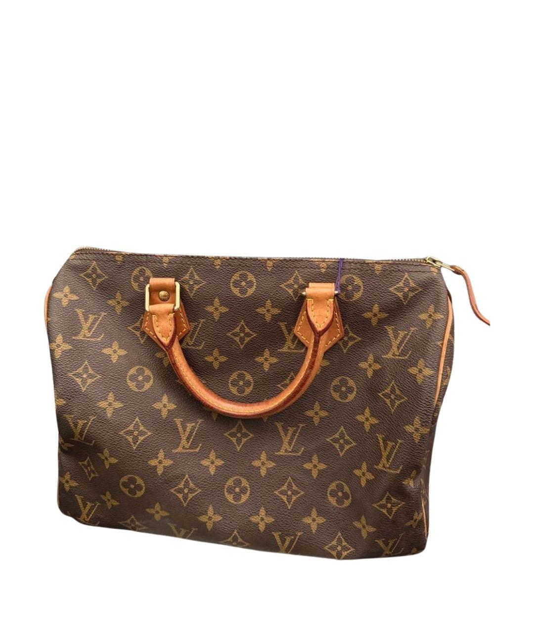 LOUIS VUITTON Коричневая сумка с короткими ручками, фото 1