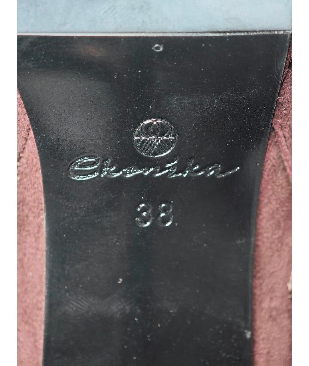 LOUIS VUITTON Коричневые замшевые полусапоги, фото 7