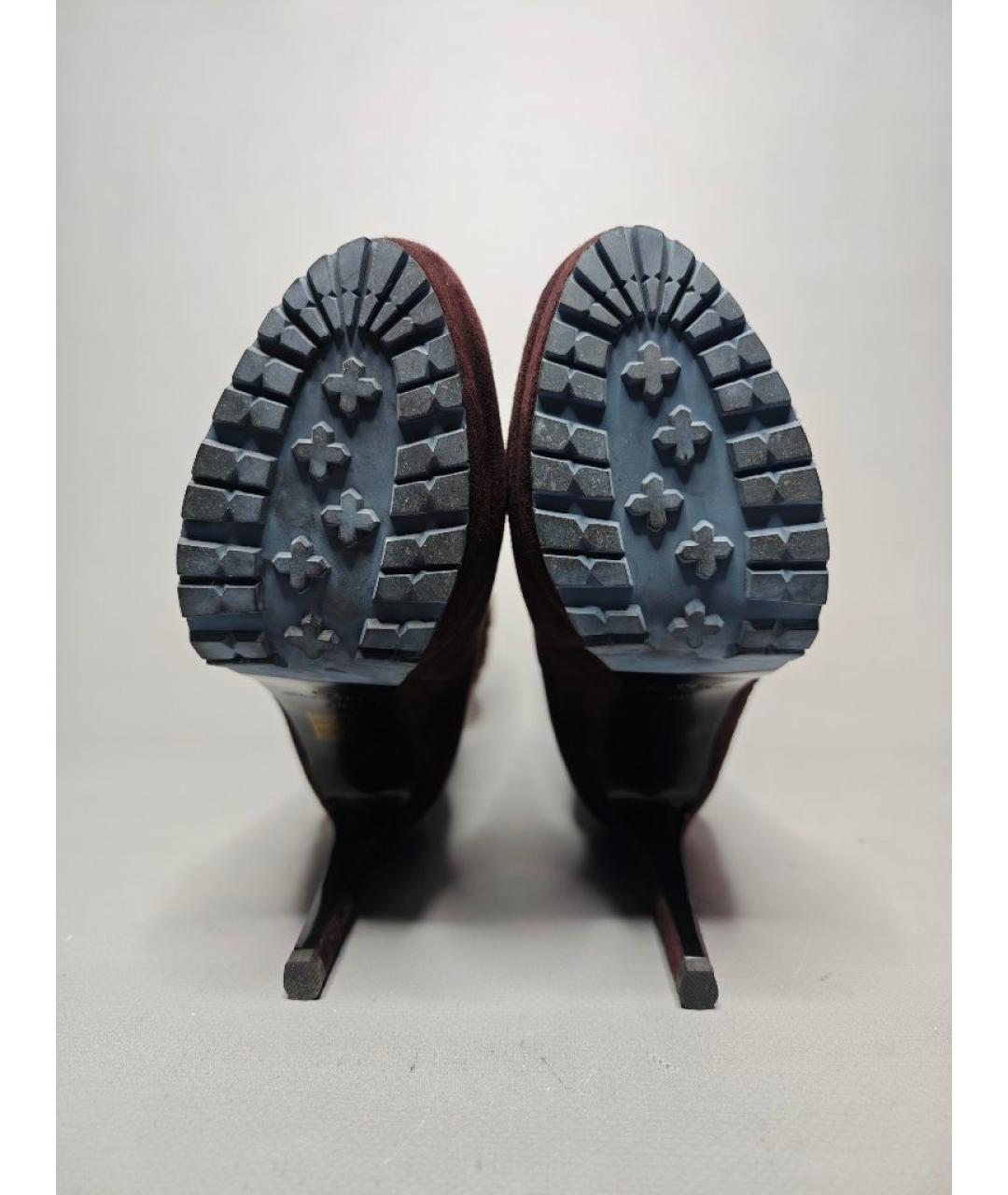 LOUIS VUITTON Коричневые замшевые полусапоги, фото 5