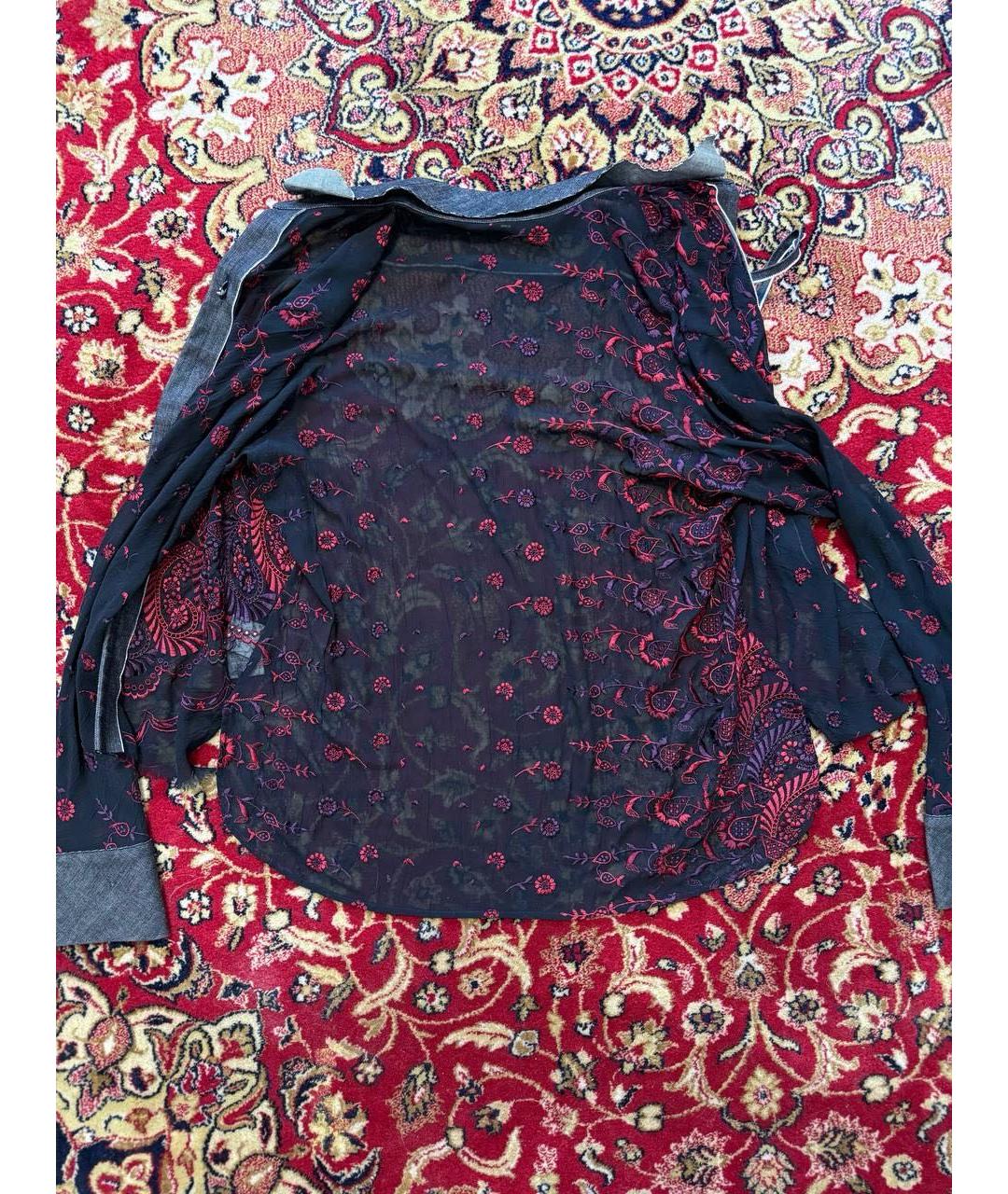 YOHJI YAMAMOTO Черная полиэстеровая блузы, фото 2