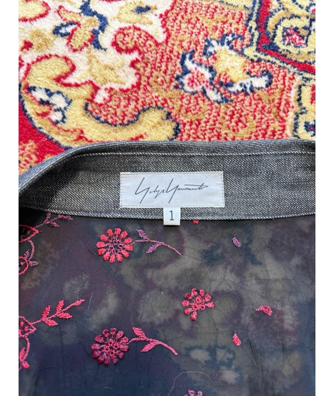 YOHJI YAMAMOTO Черная полиэстеровая блузы, фото 3