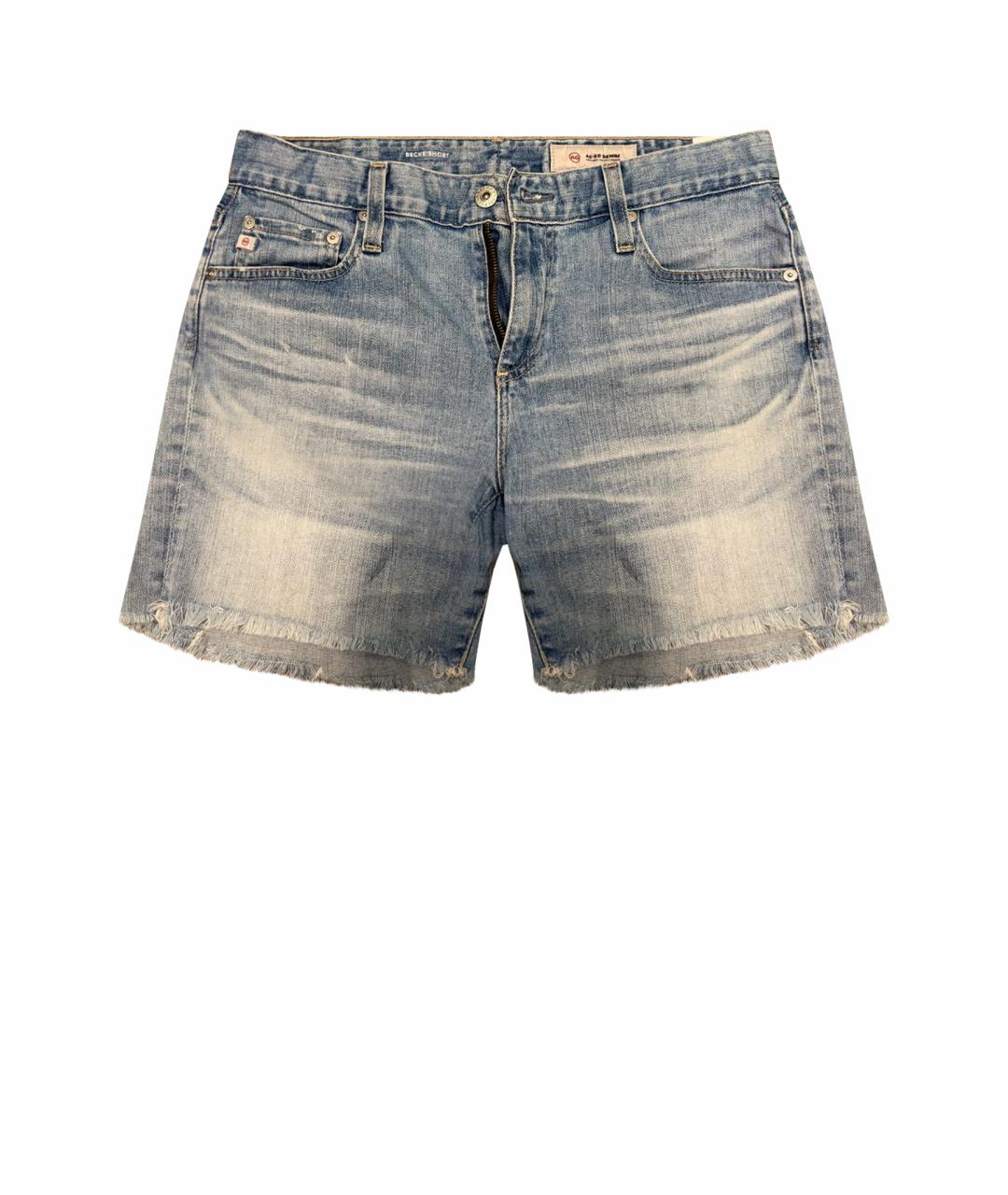 AG JEANS Синие деним шорты, фото 1