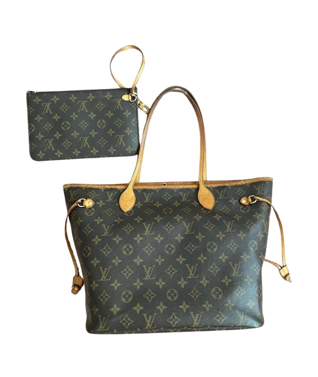 LOUIS VUITTON Зеленая сумка тоут, фото 1
