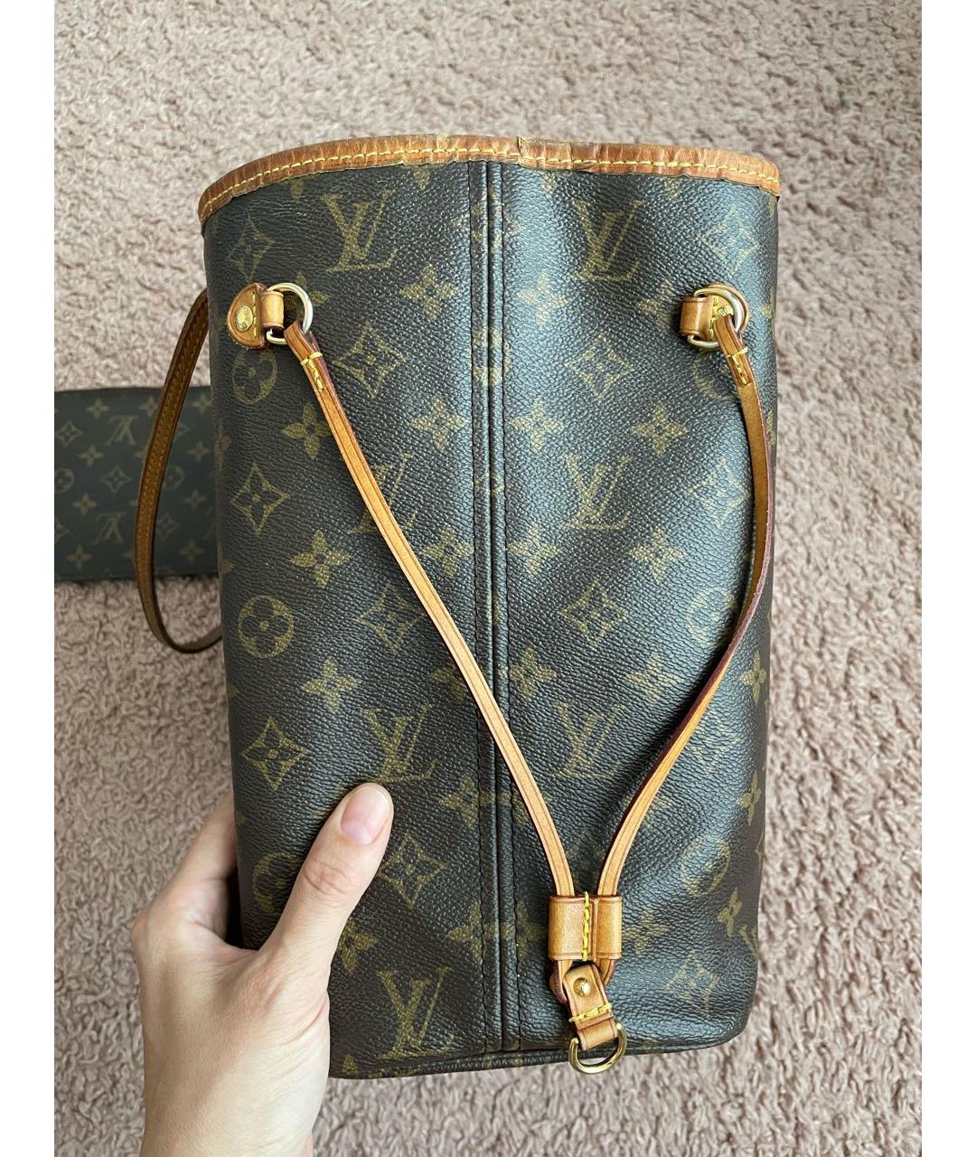 LOUIS VUITTON Зеленая сумка тоут, фото 5