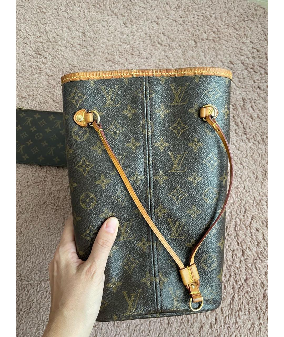 LOUIS VUITTON Зеленая сумка тоут, фото 4