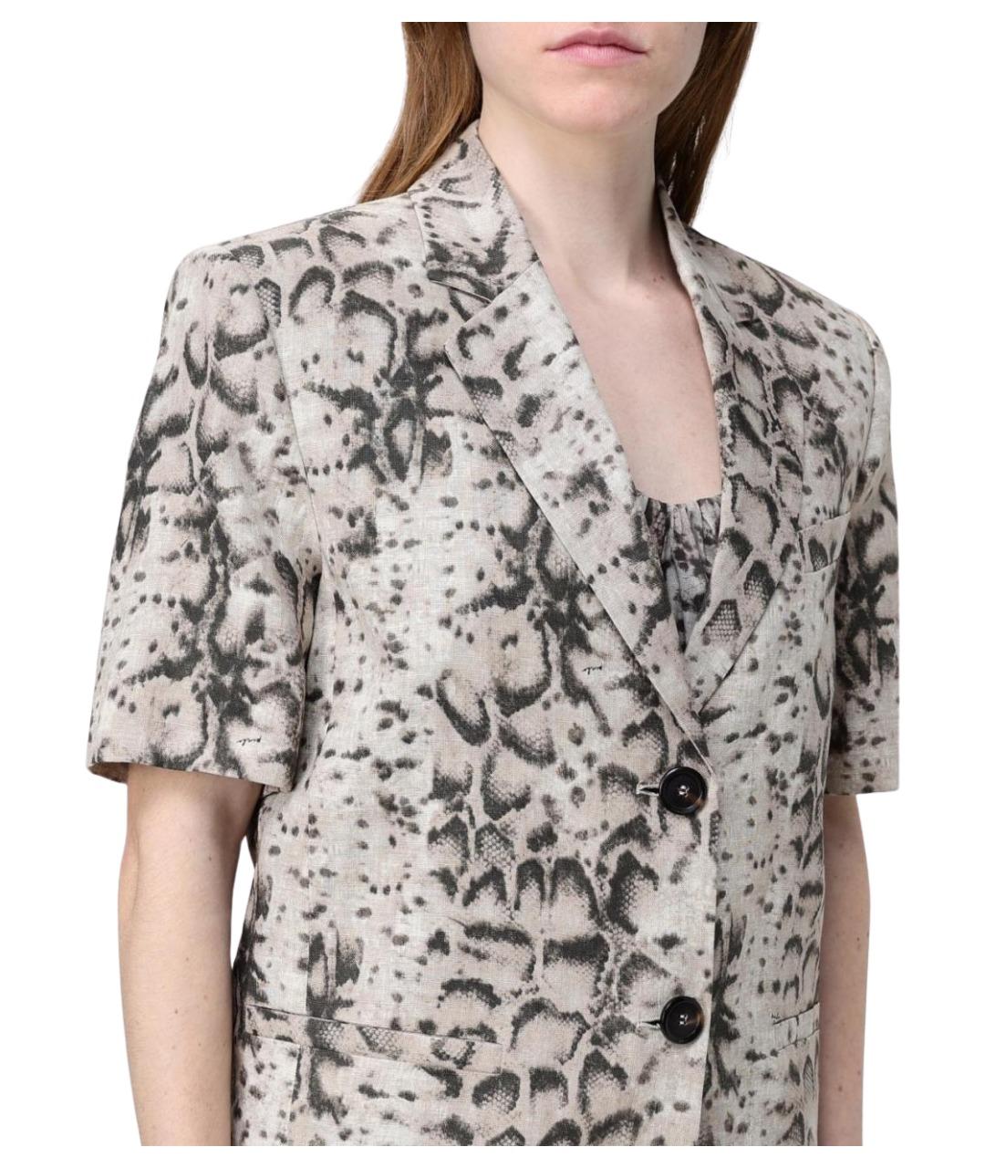 PINKO Мульти льняной жакет/пиджак, фото 3