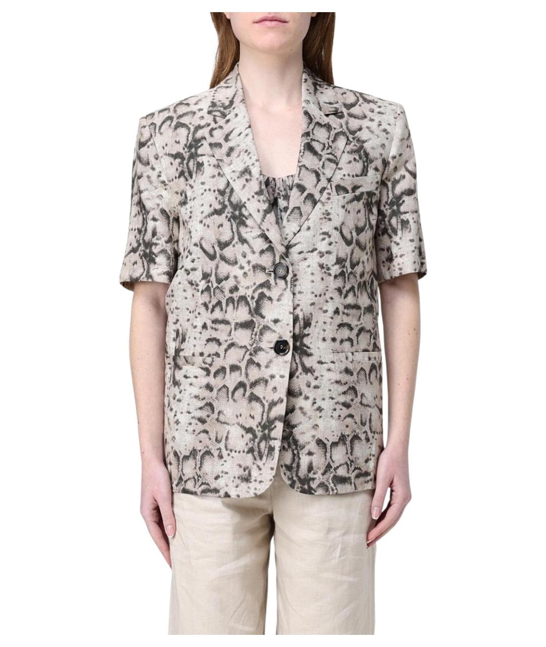 PINKO Мульти льняной жакет/пиджак, фото 1