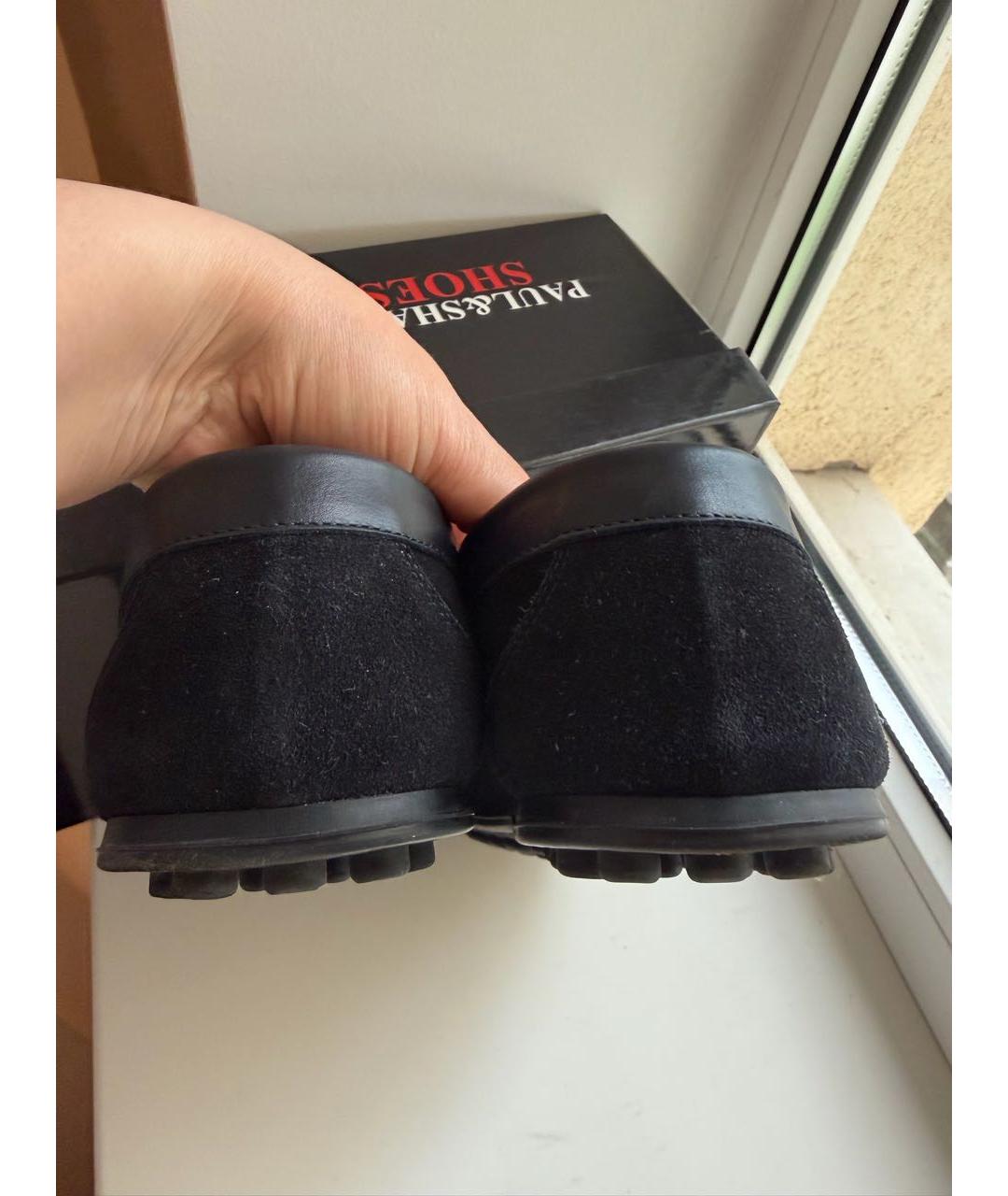 PAUL & SHARK Темно-синие замшевые мокасины, фото 3