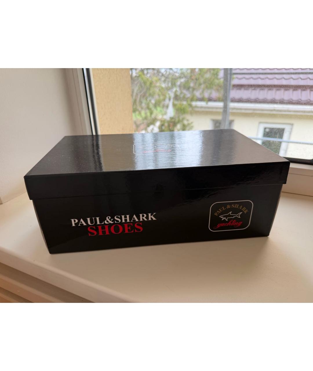 PAUL & SHARK Темно-синие замшевые мокасины, фото 6