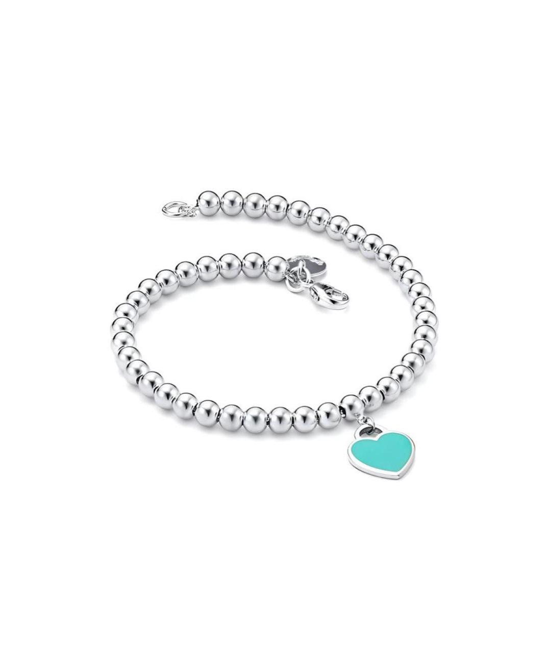 TIFFANY&CO Бирюзовый серебряный браслет, фото 5