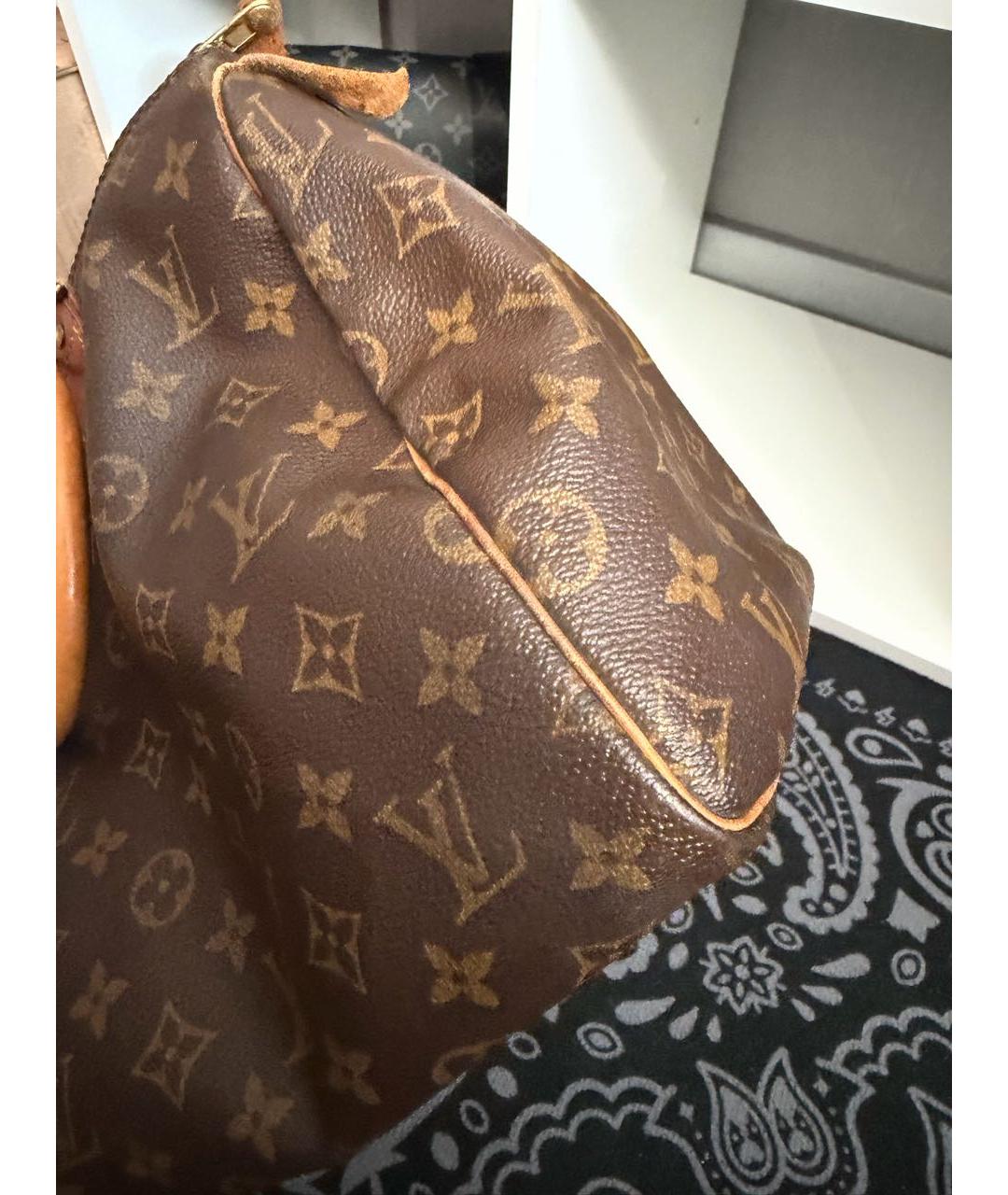 LOUIS VUITTON Коричневая сумка с короткими ручками, фото 6