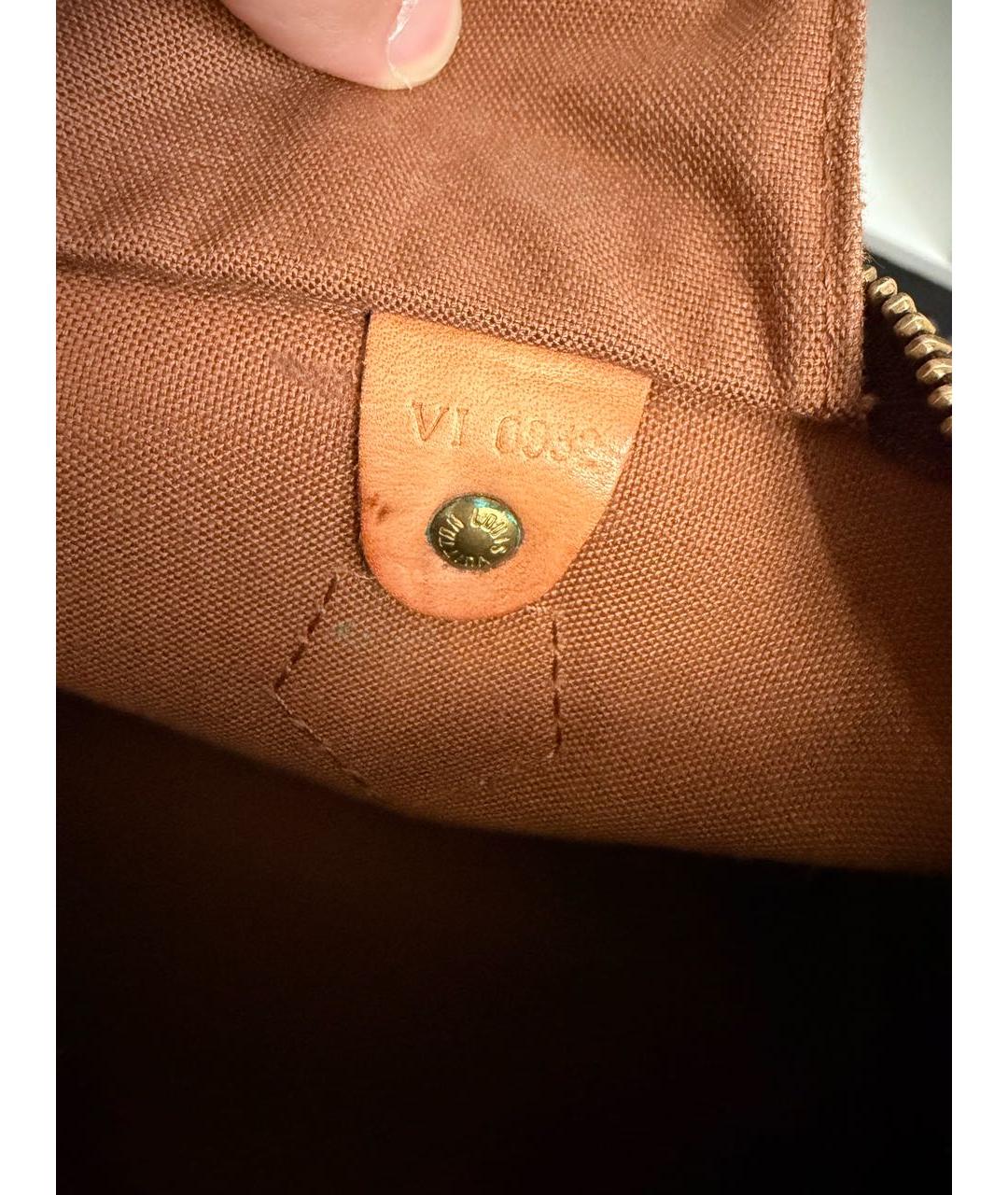 LOUIS VUITTON Коричневая сумка с короткими ручками, фото 4