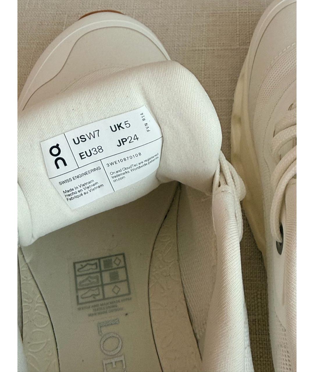 LOEWE Белые кроссовки, фото 6