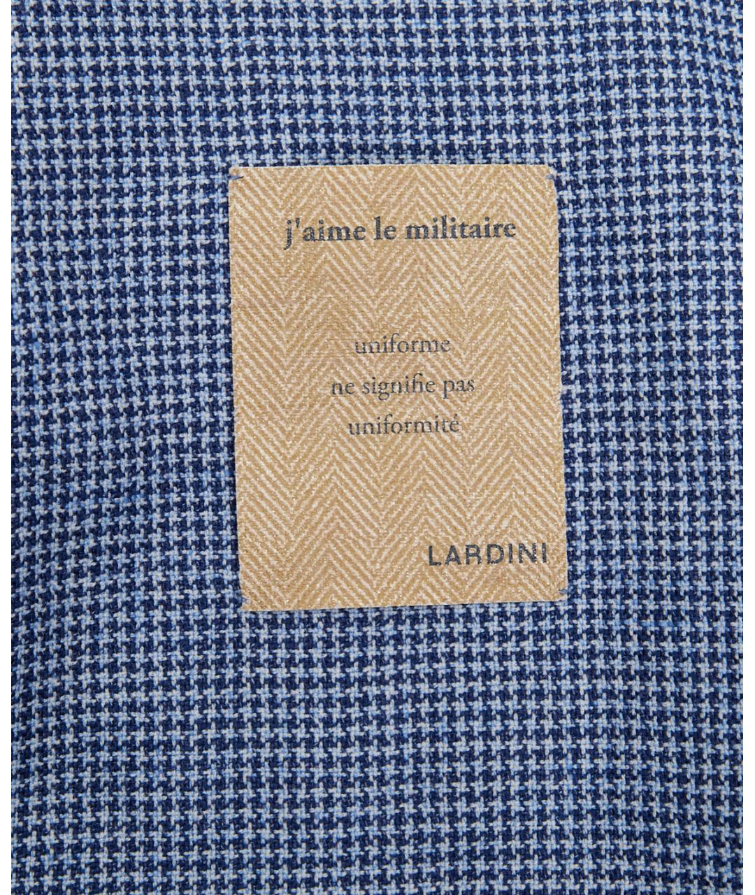 LARDINI Синий шерстяной пиджак, фото 5