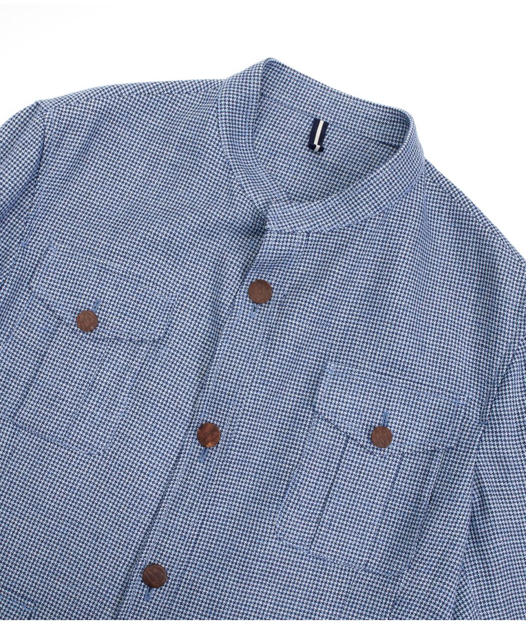 LARDINI Синий шерстяной пиджак, фото 2