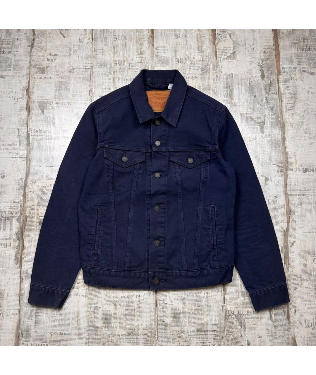 LEVI'S Темно-синяя деним куртка, фото 6